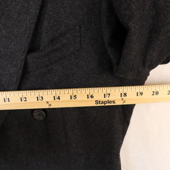 Thom Sweeney Men's 36 (EU46) Double Breasted Wool Blazer Sport Coat Gray Italy - Picture 11 of 15